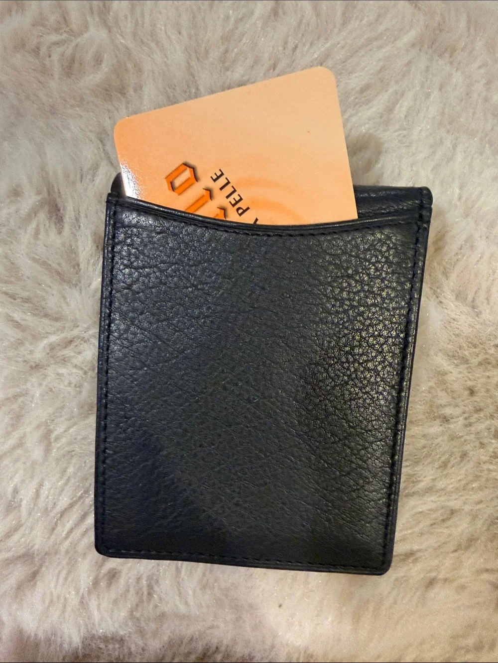 Castello Men's Black Leather Bi-Fold Wallet
